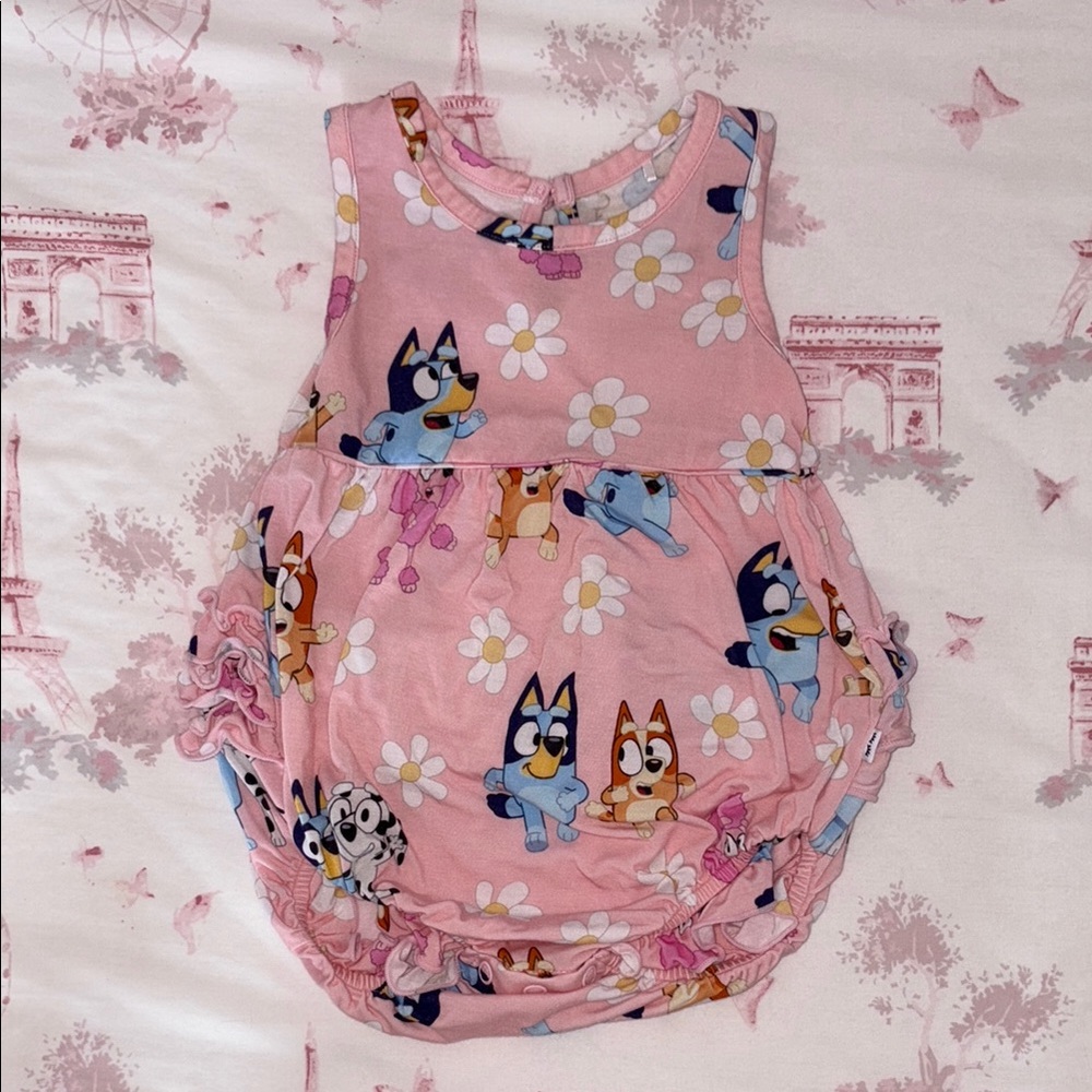 Little Sleepies Garden Games Bubble Romper Size 6-12 Months - EUC, no flaws.